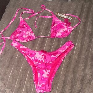 SKIMS Pink Camo Bikini